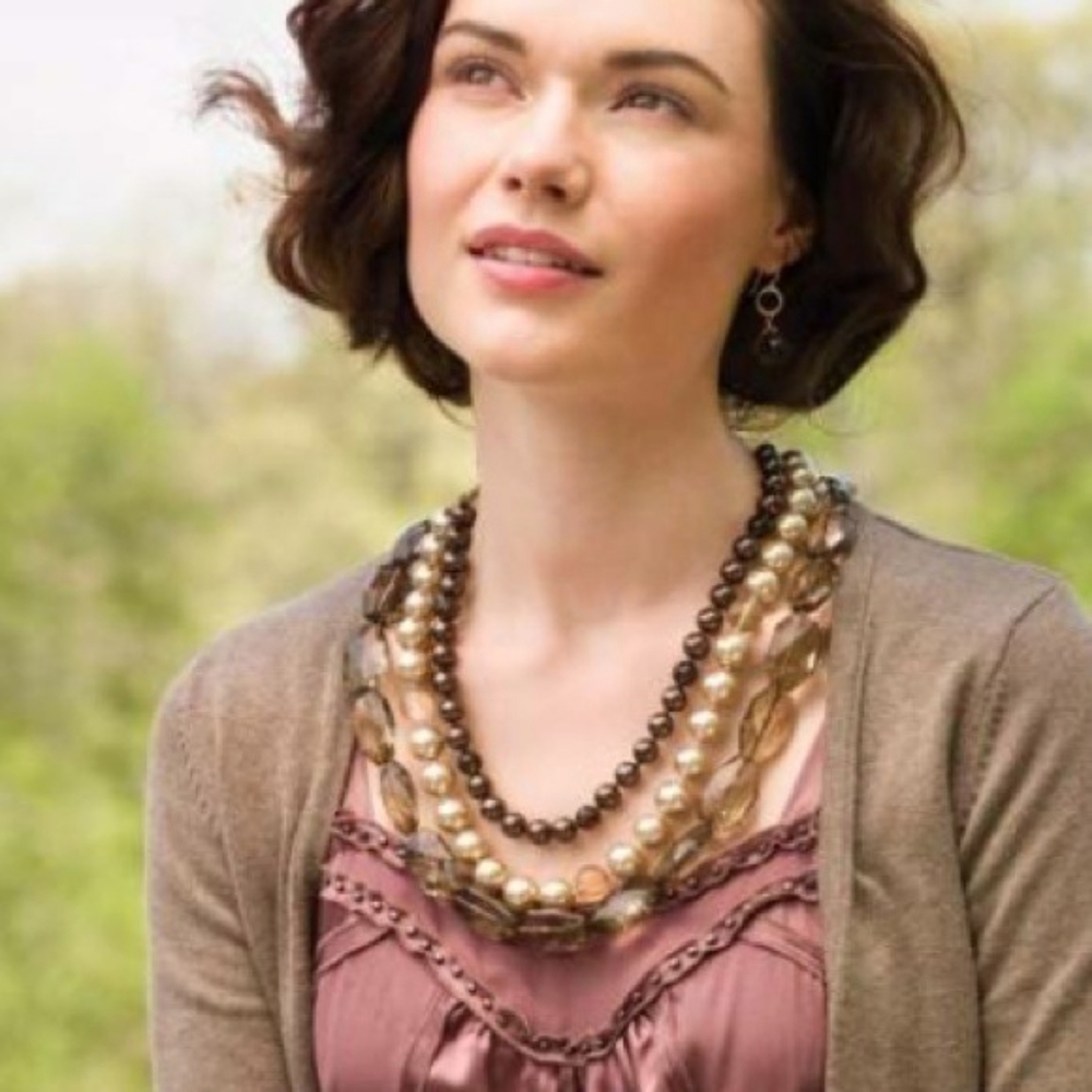 Stella & Dot Della Triple Strand Necklace